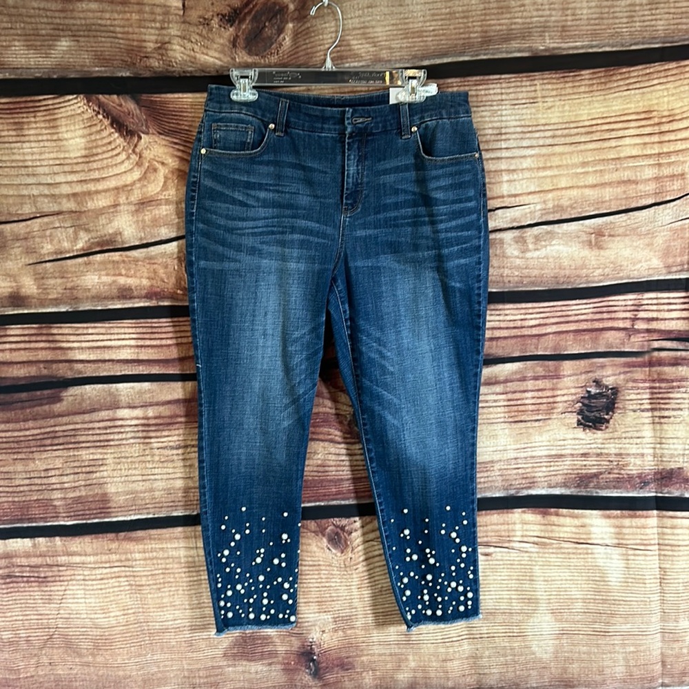 Chico so slimming girlfriend ankle jean size 1.5P US size size 10 petite.